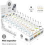 Tech One Tech Expositor de Cables y Cargadores BASIK TEC2990 Blanco